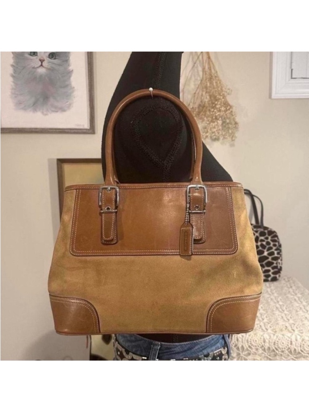 Coach Vintage (2004) Elegant Brown Leather Tote Bag - Picture 3 of 9